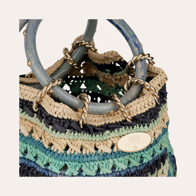 Sac Bourse Picot raphia