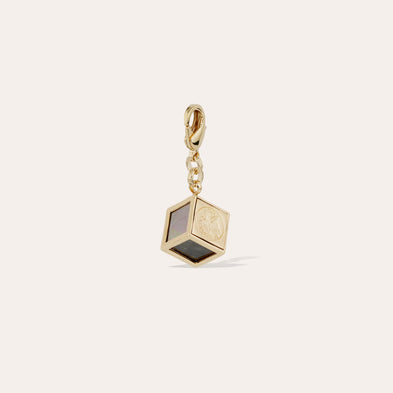 Charm Cube modello grande - Madreperla grigia