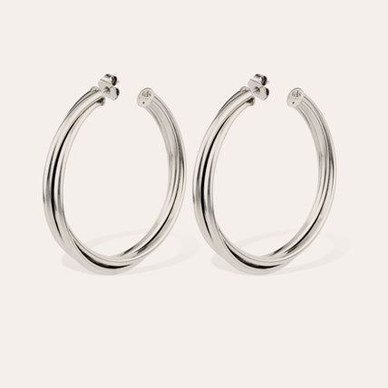 Boucles d'oreilles créoles Atik grand modèle