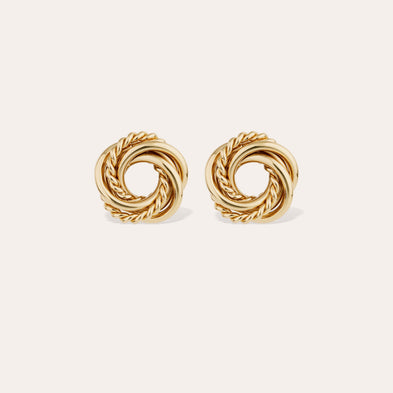 Atika gold stud earrings