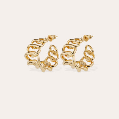 Boucles d'oreilles Bronx créoles dorées