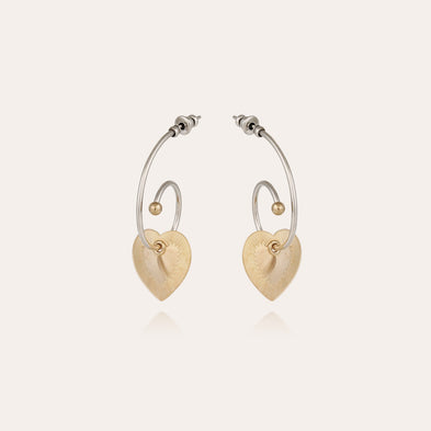Boucles d'oreilles Céline Love mini bicolore
