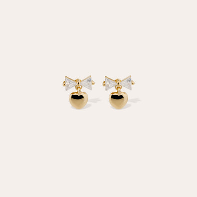 Boucles d'oreilles Cintillo strass dorées