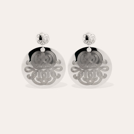 Pendientes Diva « Large size » en plata