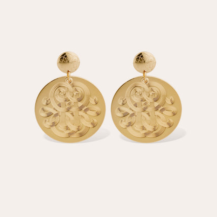 Pendientes Diva « Large size » dorados