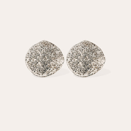 Pendientes Eclipse Moon plateados