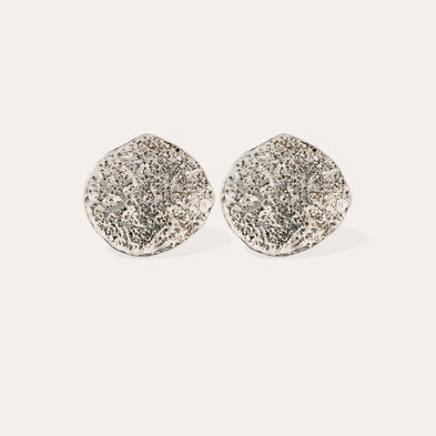 Eclipse Moon silver earrings