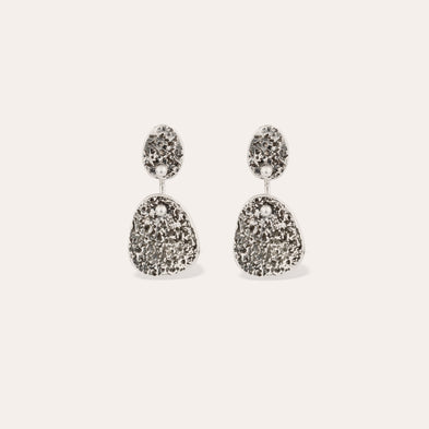 Eclipse small silver earrings