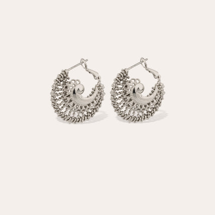 Izzia nude small earrings in silver