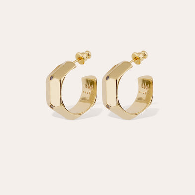 Boucles d'oreilles Mila strass dorées