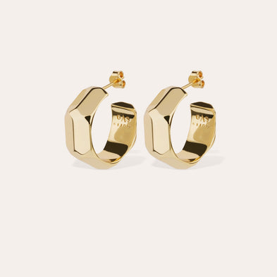 Boucles d'oreilles créoles Mila dorées