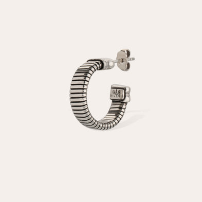 Boucles d'oreilles créoles Milo mini argentées