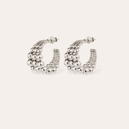 Boucles d'oreilles Multiperla mini argentées