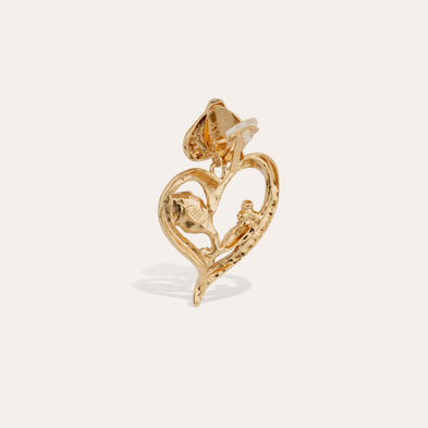 Boucles d'oreilles Odalys dorées - Nacre blanche