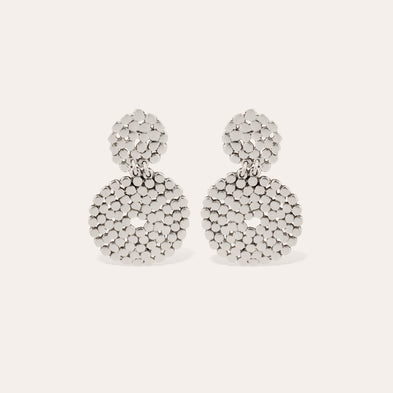 Boucles d'oreilles Onde Lucky mini argentées