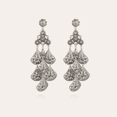 Orferia large silver earrings