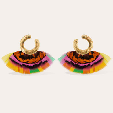 Positano gold earrings