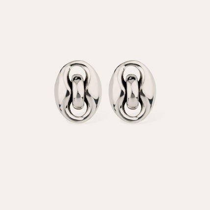 Boucles d'oreilles puces Cophea argentées