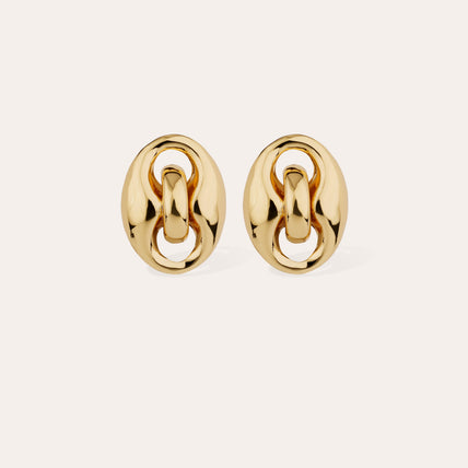 Boucles d'oreilles puces Cophea dorées