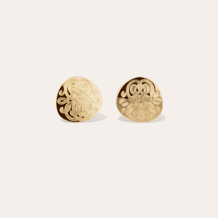 Pendientes de botón «Diva» de small size , dorados