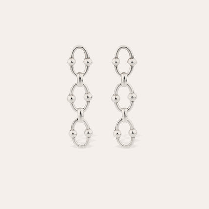 Boucle d'oreilles Rivage mini argentées