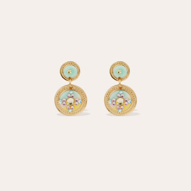 Boucles d'oreilles Sequin dorées