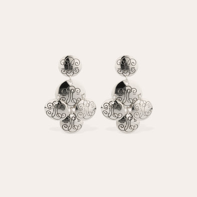 Boucles d'oreilles Sequin Diva argentées