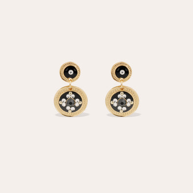 Boucles d'oreilles Sequin dorées