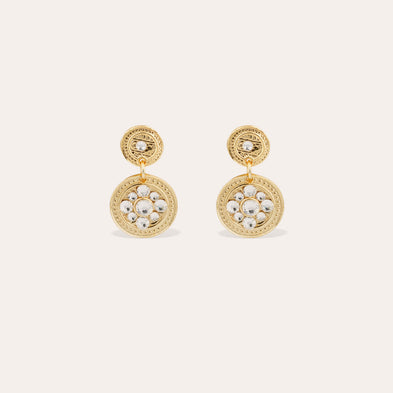Boucles d'oreilles Sequin dorées