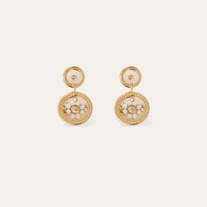 Boucles d'oreilles Sequin dorées