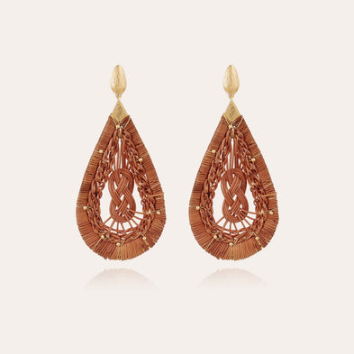 Tojo large model gold earrings - Wicker