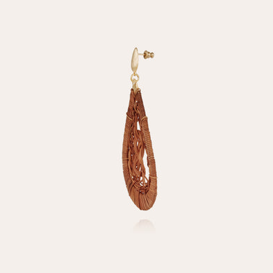 Tojo large model gold earrings - Wicker