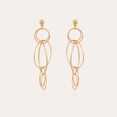 Boucles d'oreilles Torsade Multi petit modèle dorées