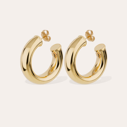 Boucles d'oreilles créoles Turner dorées
