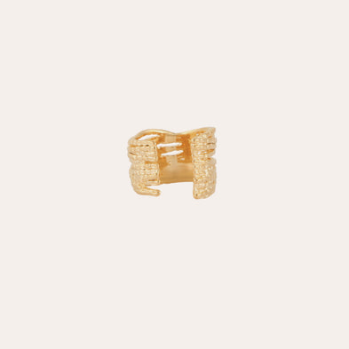 Bague Liane manchette dorée