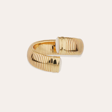 Bracelet Antigone doré - Nacre blanche