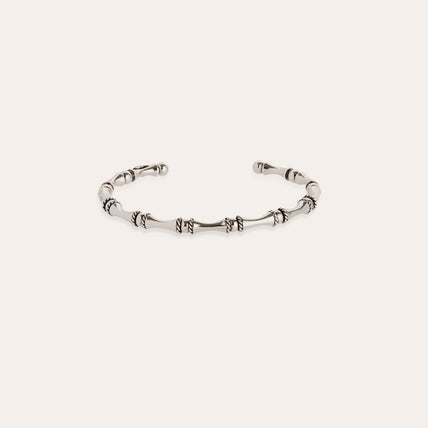 Bracelet Bambou jonc mini argenté
