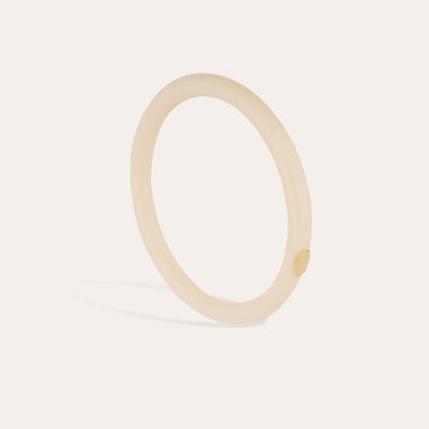 Caftan gold acetate bracelet - Ivory