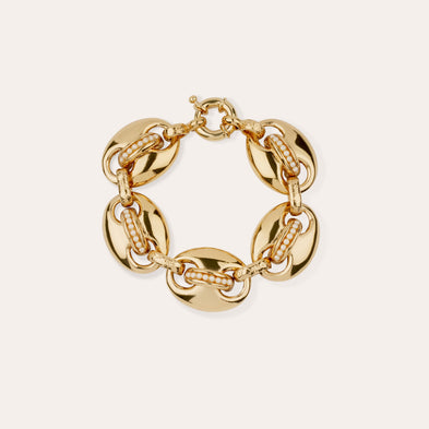 Bracelet Cophea mini doré - Perles nacrées