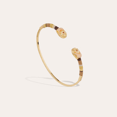 Duality Scaramouche enamel small size Bracelet gold
