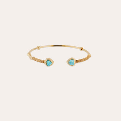 Bracelet Duality Amore doré - Turquoise