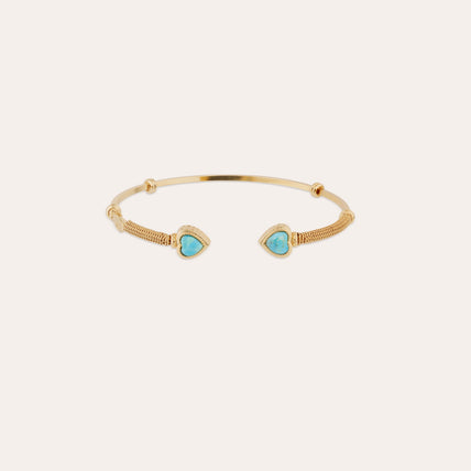 Bracelet Duality Amore doré - Turquoise