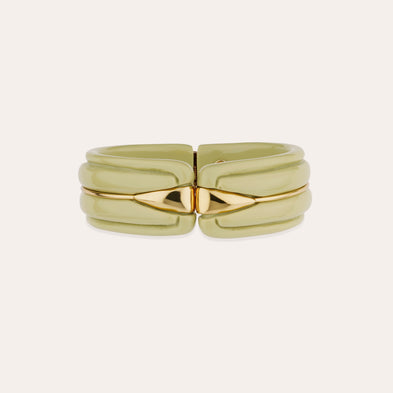 Bracelet Écume acétate doré - Amande
