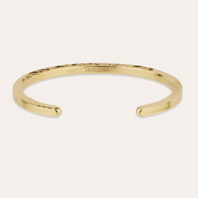 Bracelet Eliot martelé doré