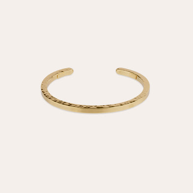 Bracelet Eliot martelé doré