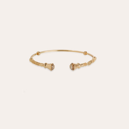 Bracelet Épique strass grand modèle doré