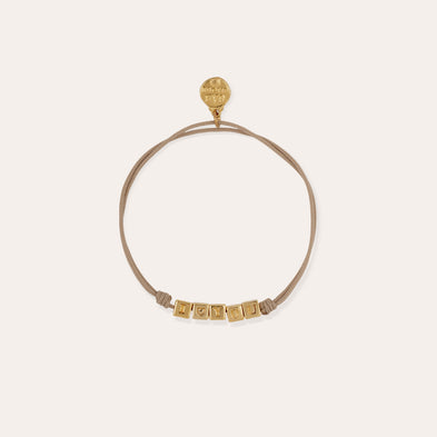 Bracelet lien I Love You doré