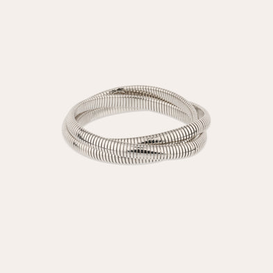 Bracelet Infinity trois rangs petit modèle argenté