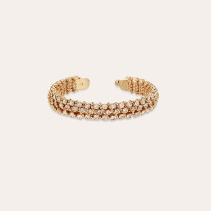 Pulsera Izilda con pedrería dorada