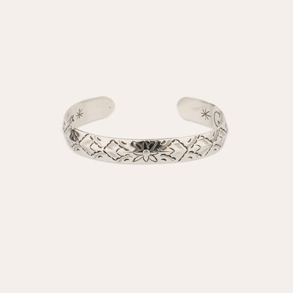 Bracelet jonc Coki argenté